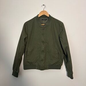 Olive Green Bomber Jacket